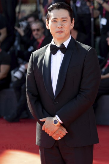 Venice, Italy - 3 September 2025: Teo Yoo during the red carpet of - The Voice Of Hind Rajab - during the 82nd Venice International Film Festival