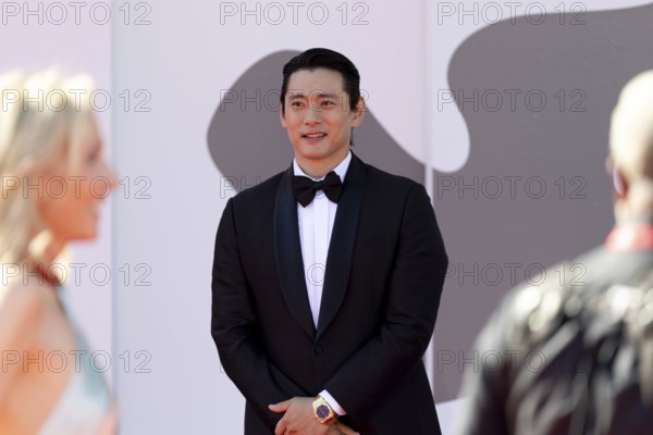 Venice, Italy - 3 September 2025: Teo Yoo during the red carpet of - The Voice Of Hind Rajab - during the 82nd Venice International Film Festival