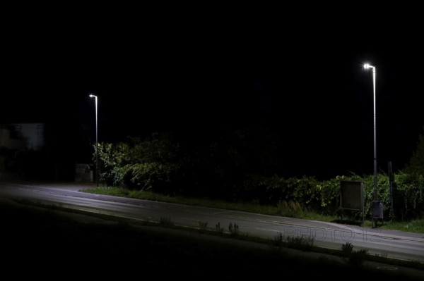 Street at night, long exposure, Germany