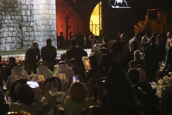 President Ahmed al-Sharaa officially opened the Syrian Development Fund at Damascus Citadel, in a ceremony joined by government leaders and international diplomats, Damascus, Damascus, Syria