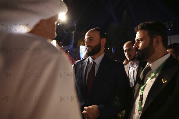 Aleppo Governor Azzam Gharib took part in the Damascus Citadel ceremony where President Ahmed al-Sharaa, alongside officials and ambassadors, launched the Syrian Development Fund to spearhead reconstruction and economic revival, Damascus, Damascus, Syria