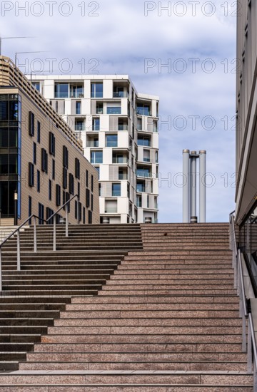 Stairs to San-Francisco-Straße at Westfield Shopping Centre, Hamburg, Germany