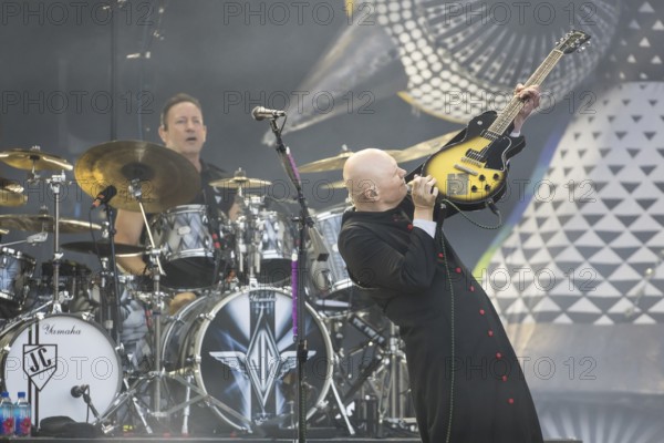 Jimmy Chamberlin (drummer) and Billy Corgan (singer) from The Smashing Pumpkins live on The Aghori Tour at the Zitadelle Spandau in Berlin on 06/08/2025