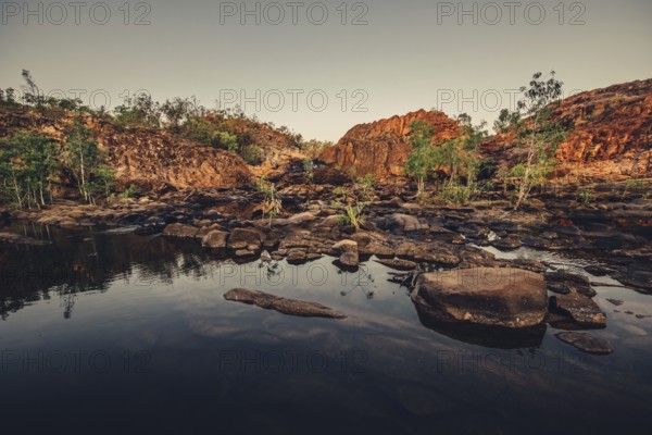 Sunrise Edith Falls in northern Australia, Australia