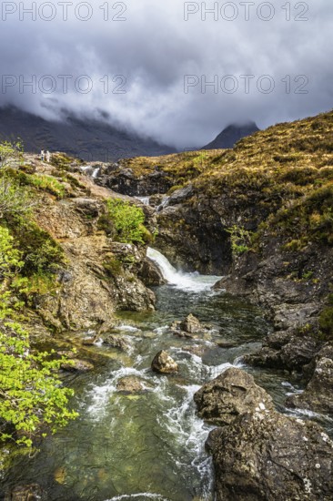 Fairy Pools and Waterfalls, Glen Brittle, Black Cuillin, Isle of Skye, Scotland, UK