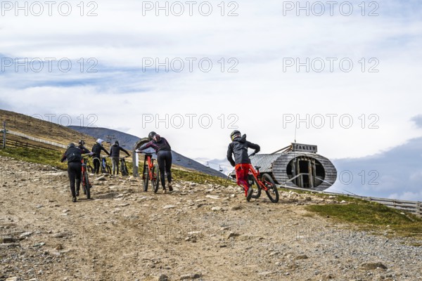 View of Nevis Range Mountains, Grampian Mountains, Fort William, Highland, Lochaber, Scotland, UK