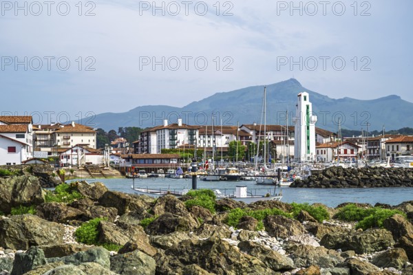Marina in Saint-Jean-de-Luz, Nouvelle-Aquitaine, Pyrenees-Atlantiques, France