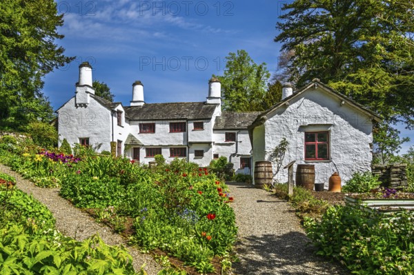 Townend house, National Trust, Troutbeck, Windermere, Lake District, Cumbria, England, United Kingdom