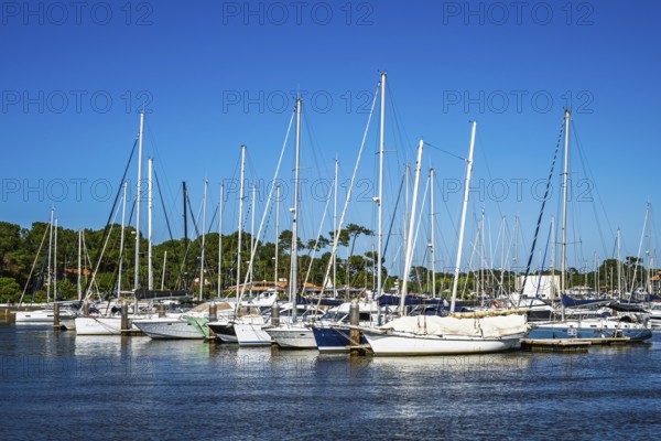 Marina in Capbreton, Landes, Nouvelle-Aquitaine, France