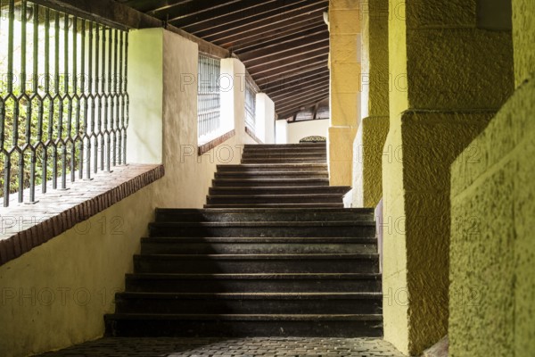 Parish steps connecting the old town centre and town garrison with St. Mary's Castle, Capital of Culture 2026, Trencín, Slovakia