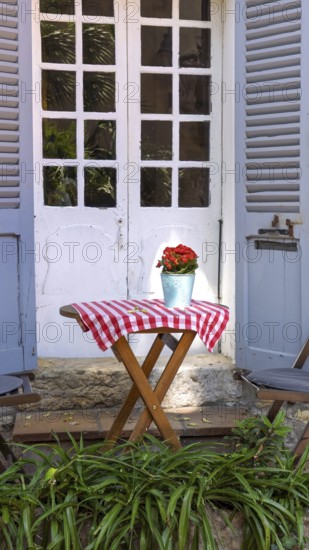 France, French Riviera and Cote D Azur, scenic streets of the old historic Antibes city center