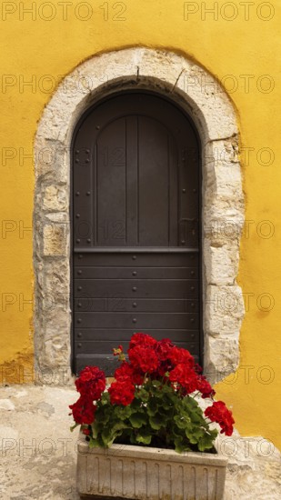 France, French Riviera, Eze Village scenic views and old town streets