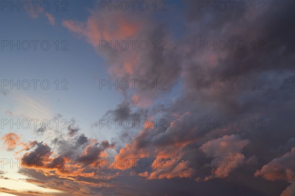 Clouds in the evening sky, Bavaria, Germany