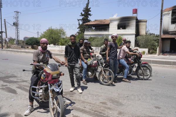 Sectarian violence in the Syrian city of Sweida between Druze factions loyal to Sheikh Hikmat al-Hijri and Bedouin tribes, as Syrian government forces attempt to intervene to end the conflict and restore security to the city