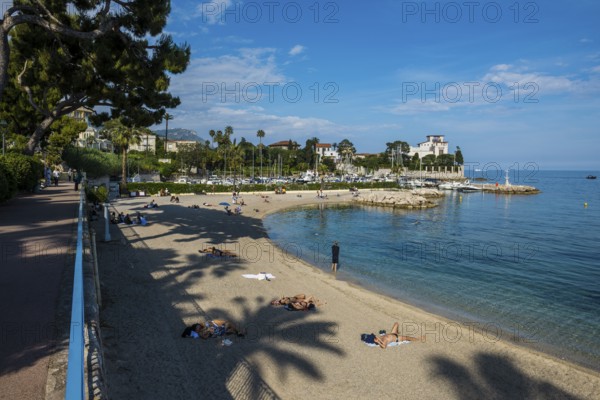 Beach, Plage des Fourmis, Beaulieu, Saint-Jean-Cap-Ferrat, Cap Ferrat, Alpes Maritimes, Provence Alpes Cote d'Azur, French Riviera, South of France, France