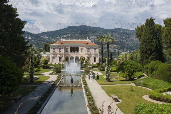 Renaissance-style villa and park, Villa Ephrussi de Rothschild, Saint-Jean-Cap-Ferrat, Cap Ferrat, Alpes Maritimes, Provence Alpes Cote d'Azur, French Riviera, South of France, France