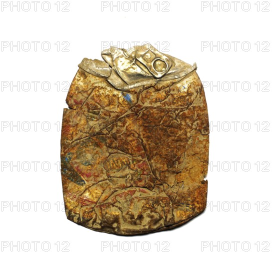 A crushed beer can rests on a city sidewalk, highlighting issues of litter and pollution. Its worn surface shows signs of weathering, reflecting the impact of human activity on the environment