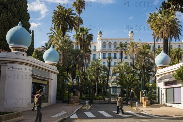 Luxury hotel, Menton, Alpes Maritimes, Provence Alpes Cote d'Azur, French Riviera, South of France, France