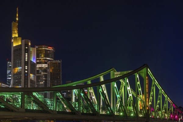 Frankfurt sets an example: The Eiserner Steg will shine in rainbow colours for Christopher Street Day (CSD) . Under the motto Never again silent - Frankfurt is loud, the Main metropolis will be celebrating this year's CSD for the first time from Thursday 17 to Sunday 20 July on the banks of the Main, Eiserner Steg, Frankfurt am Main, Hesse, Germany