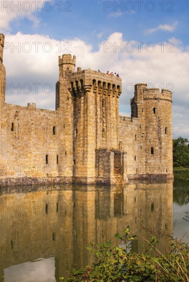 Bodiam Castle is located in East Sussex near the River Rother. It has long been one of England's most popular and best-known castles. England, UK