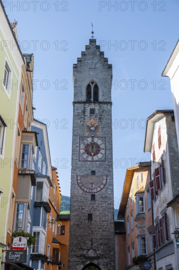 Zwölferturm tower, historic old town centre, Vipiteno, South Tyrol, Italy