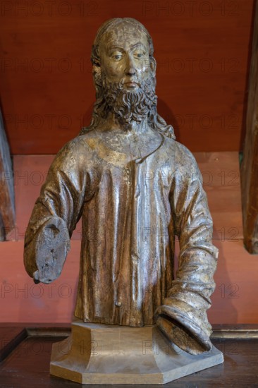 Fragment of Christ from a palm donkey, around 1450, Stadtmuseum Radolfzeii, Seetorstr.11-17, Radolfzell, Baden-Württemberg, Germany