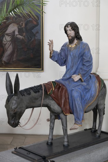 Palmesel, around 1490, St John's parish church, Biberacher Str. 6, Ummendorf, Biberach district, Baden-Württemberg, Germany