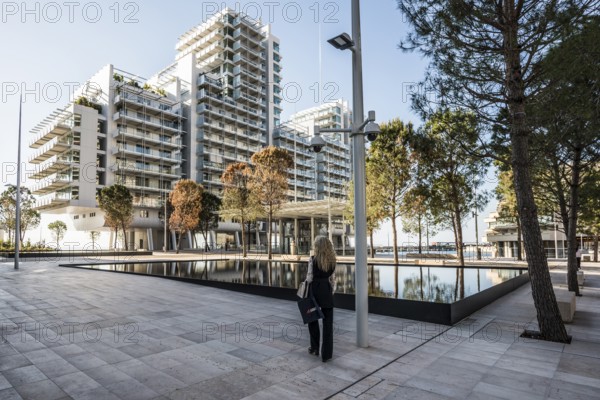 Luxury flats by the sea, architect Renzo Piano, Petit Portier, Monte Carlo, Cote d'Azur, Monaco