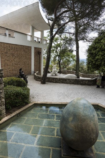 Museum, Fondation Maeght, artist Joan Miro, St. Paul de Vence, Provence Alpes Côte d'Azur, South of France, France