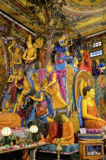 Gangaramaya Buddhist Temple, Interior, Colombo, Sri Lanka