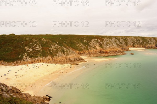 Minack Theatre, spectacular open-air theatre, view of the coast of southern England, Cornwall, England, UK
