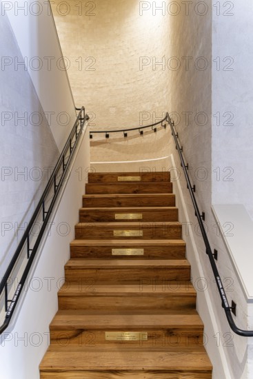 Staircase in the newly built garnison church in Potsdam, Brandenburg, Germany