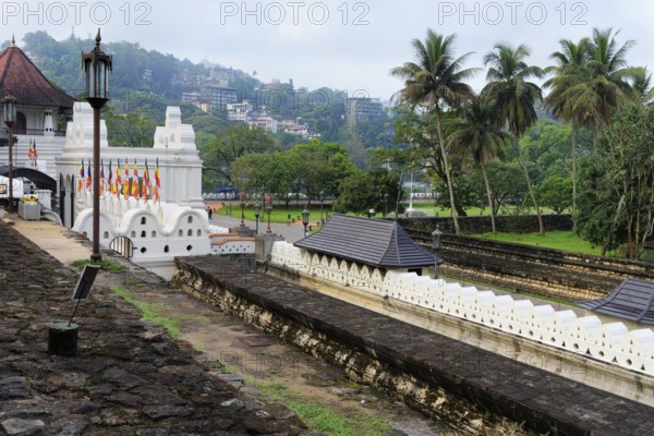 Temple of the sacred Tooth Relic or Sri Dalada Maligawa, Octagonal tower, Kandy, Sri Lanka