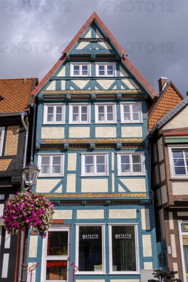 Half-timbered houses in the old town centre, Celle, Lüneburg Heath, Lower Saxony, Germany