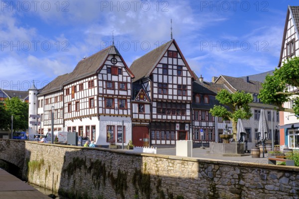 Am Markt, Old Town, Bad Münstereifel, Eifel, Euskirchen district, North Rhine-Westphalia, Germany