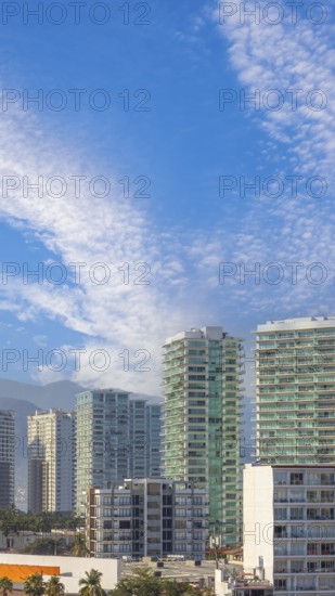 Puerto Vallarta vacation, Mexico. Scenic ocean and beach views of Nuevo Puerto Vallarta