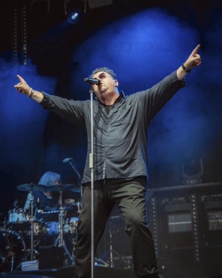 Sebastian Krumbiegel, singer of the band Die Prinzen at the Berliner Rundfunk 91.4 Open Air in the Berlin Parkbühne Wuhlheide on 05.07.2025