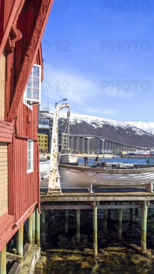 Norway, Tromso, famous tourist travel destination known for northern lights aurora borealis viewing