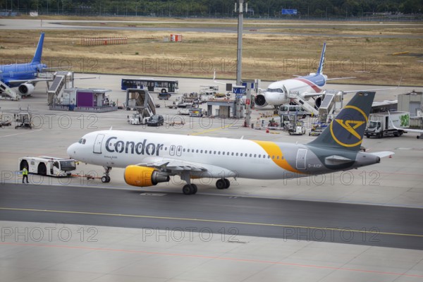Condor passenger aircraft at Frankfurt am Main Airport