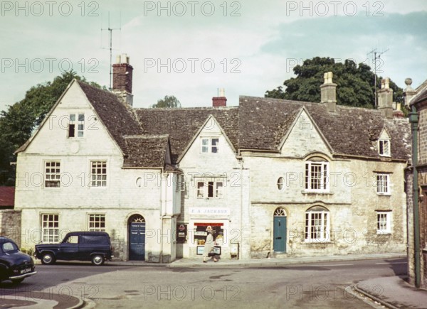 E A Jackson small shop in historic buildings on Park Street, Cirencester, Gloucestershire, England, UK 1960s
