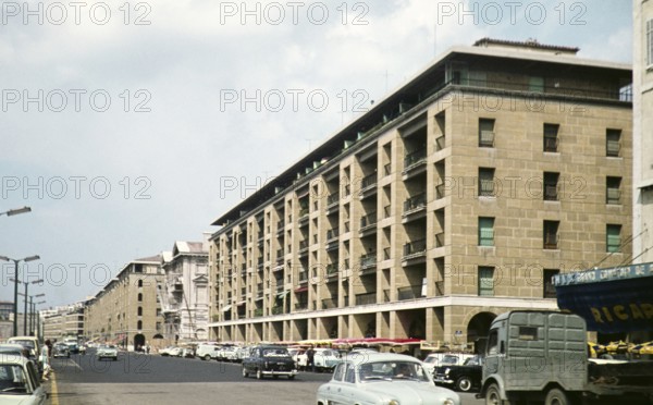 Historic buildings Quai de la Juliette, Marseille, France, Europe, 1960s