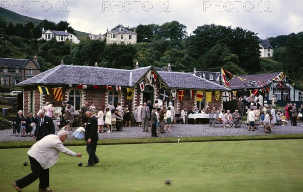 Bowling club fete, Innellan village, Argyll and Bute, Scotland, UK July 1966