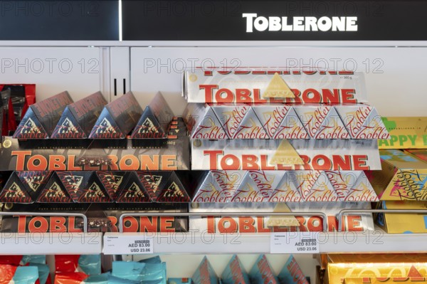 Toblerone chocolate shelf