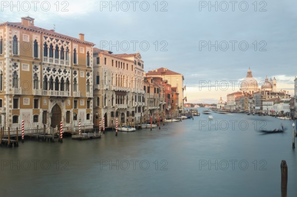 View of the Grand Canal from the Ponte dell'Accademia, Venice, Veneto, Italy