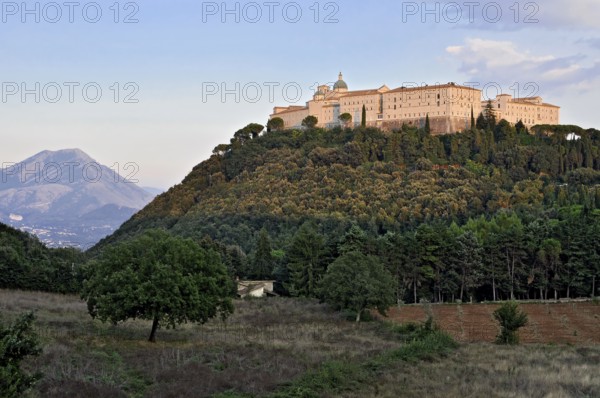 Benedictine Abbey of Montecassino on Monte Cassino, Cassino, Frosinone, Lazio, Italy