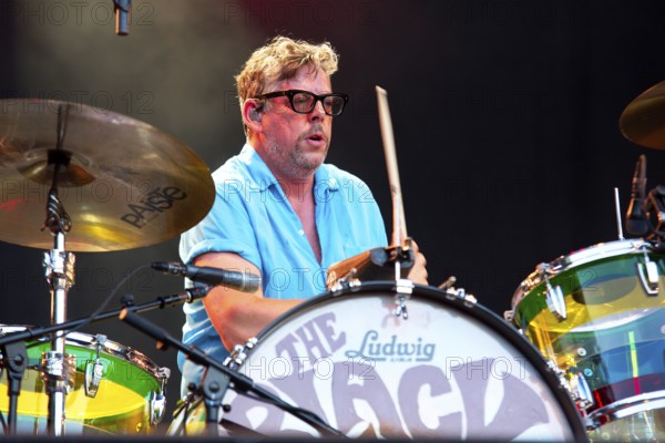 Patrick Carney, drummer, from THE BLACK KEYS live at the Zitadelle Spandau on 01.07.2025