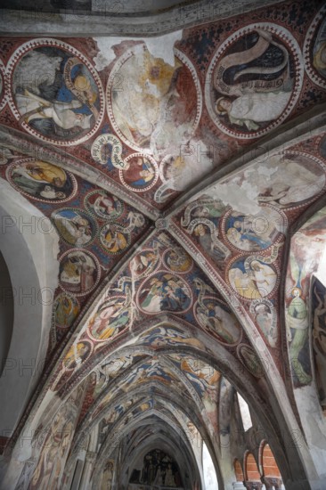 Cathedral cloister around 1370, the frescoes were painted from around 1390, Bressanone Cathedral, Cathedral Square, Bressanone, South Tyrol, Italy