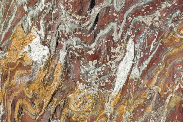 Rock detail with marbled structure, Switzerland