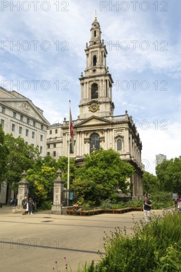 St Mary le Strand church, Strand, City of Westminster, central London, England, UK