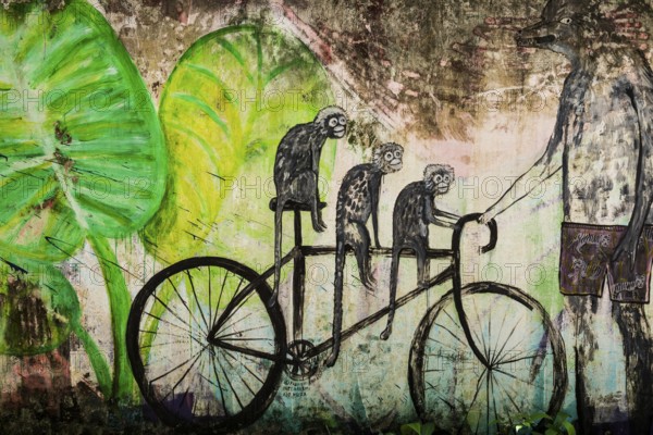 Graffiti, Street Art, Tonsai Beach, Ton Sai Bay, Ao Nang, Krabi, Thailand